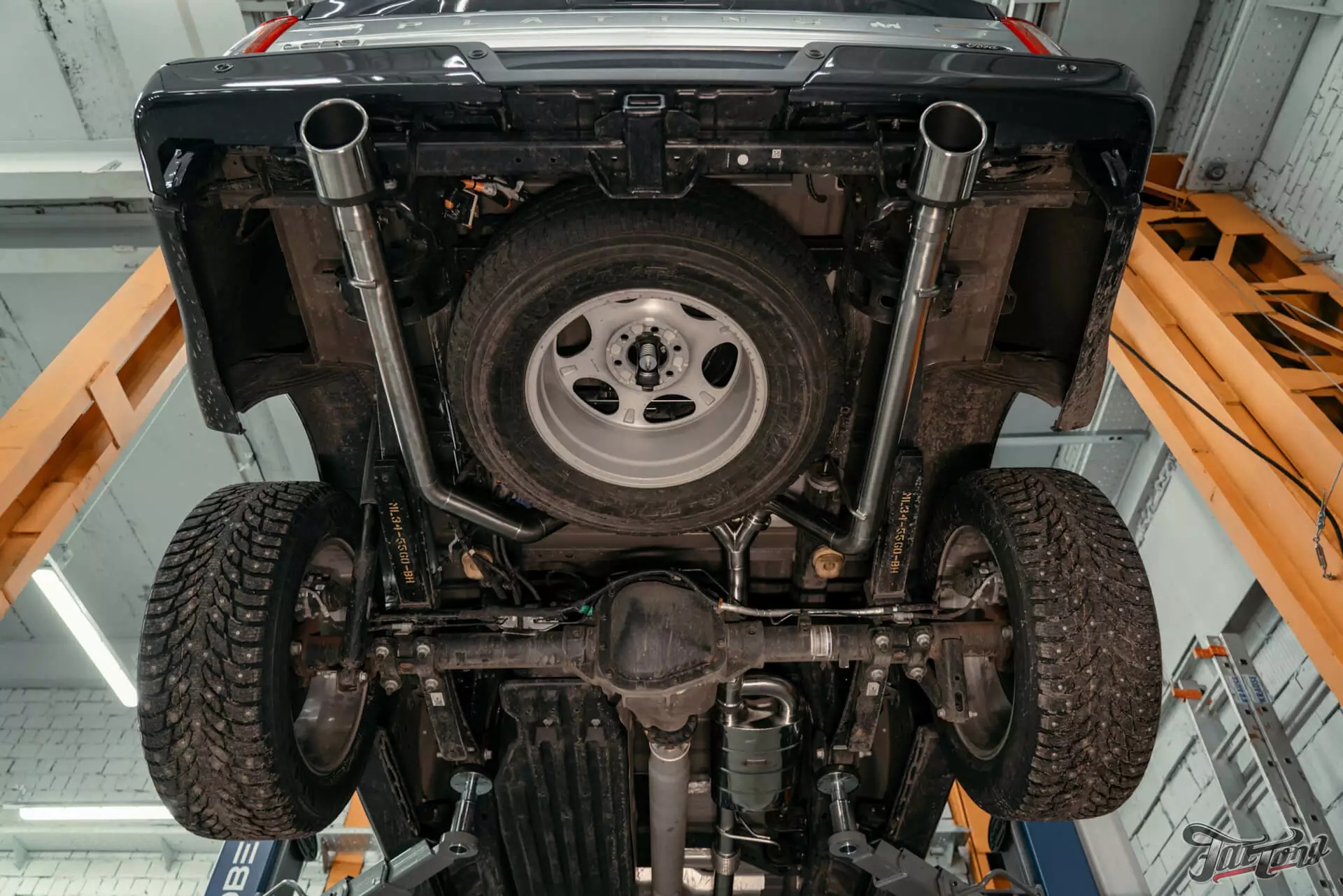 Ford F150. Установка выхлопной системы